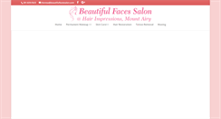 Desktop Screenshot of beautifulfacessalon.com