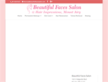 Tablet Screenshot of beautifulfacessalon.com